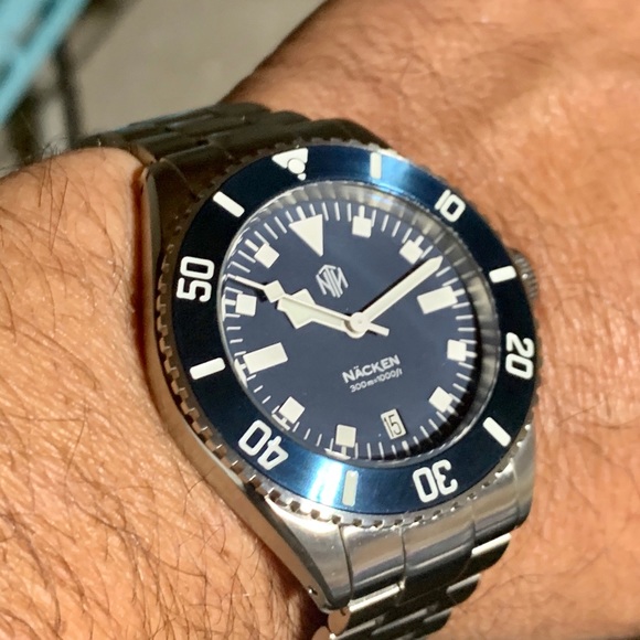 NTH WATCH NÄCKEN MODERN BLUE AUTOMATIC DIVER - Picture 5 of 16